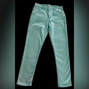 Levi’s 721 High Rise Ankle Pastel Blue Skinny Jeans